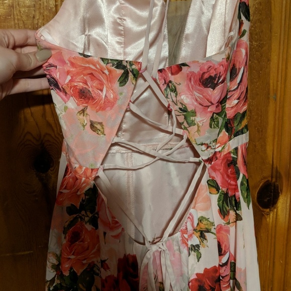Floral Prom Dress - Picture 2 of 4